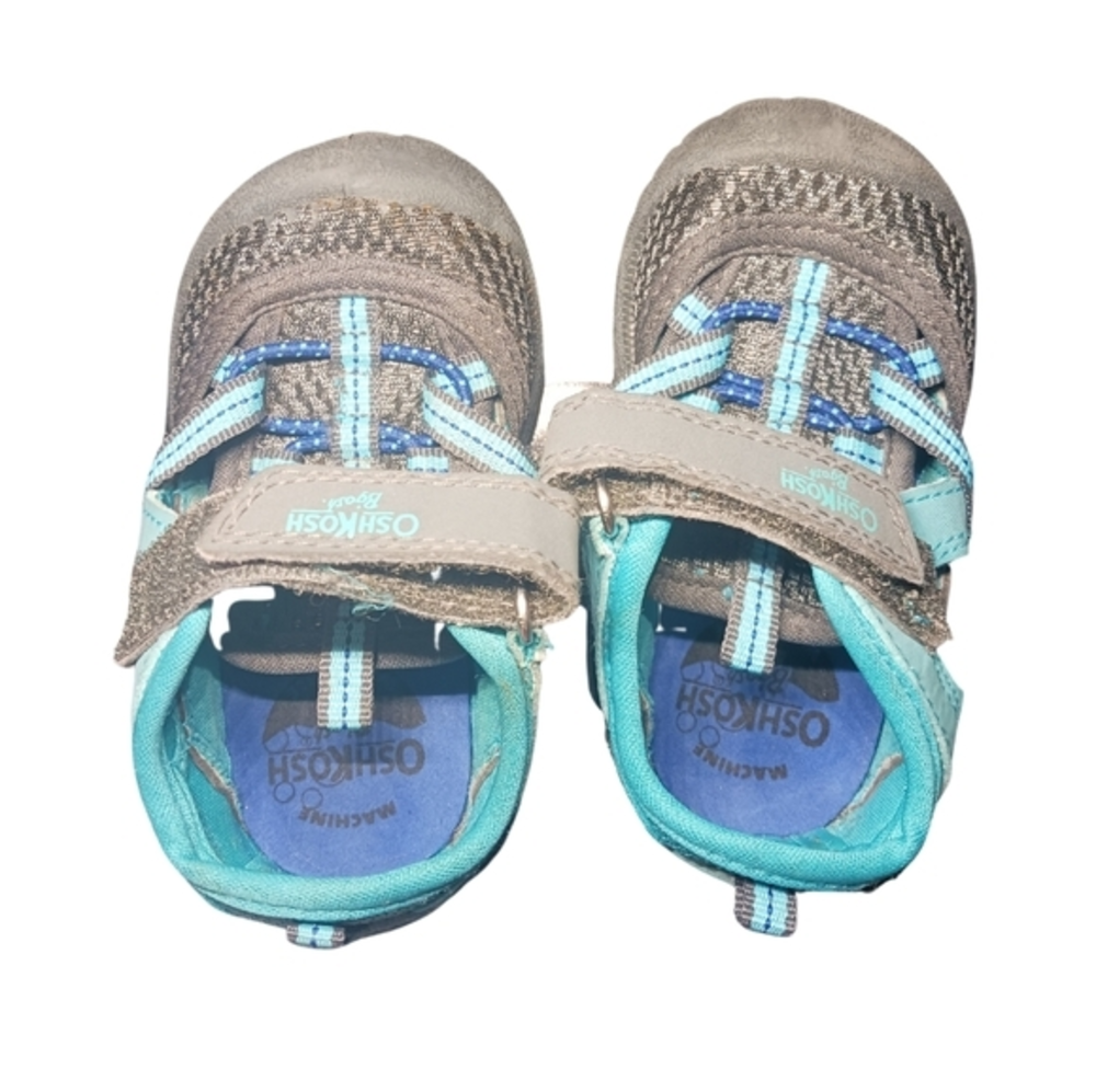 Osh Kosh B'Gosh BGOSH Paul Toddler Sandals‎ Size 4 Grey/Blue Unisex